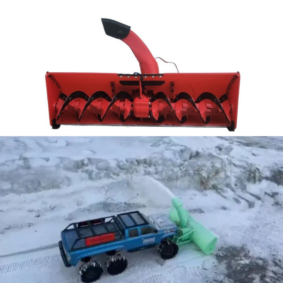 3D Printing Turbine Electric Snow Plow for 1/8 1/10 Remote Control Car