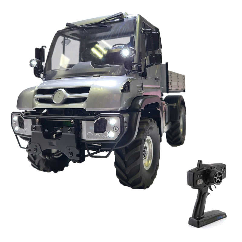 1/10 Unimog U423 RC Climbing Dump Truck metal bed box with Light