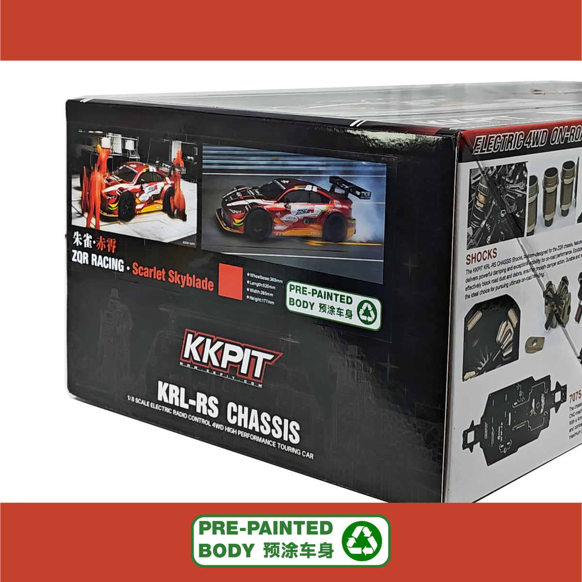 KKPIT 1/8 ZQR Racing Rc Car Kit Arr KRL-RS 360MM Wheelbase – VAJJEXRC