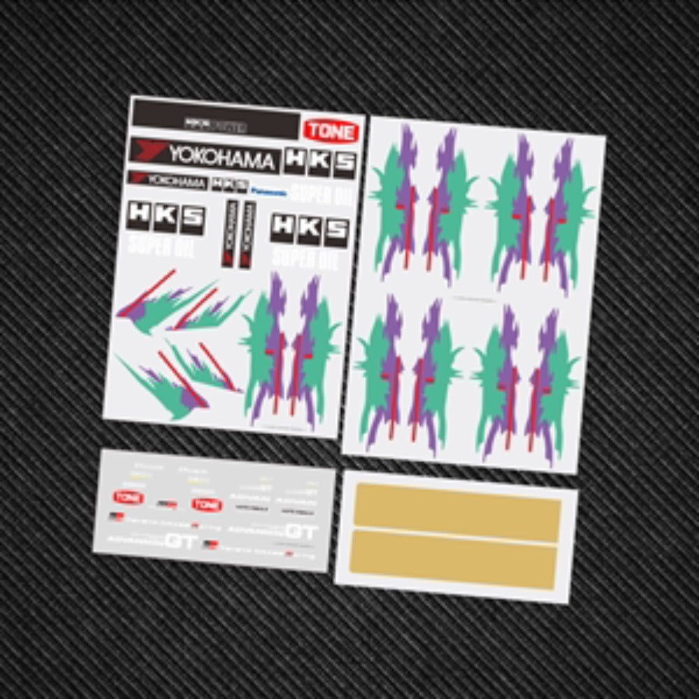 1/10 1/24 RC DRIFT CAR HKS Supra Shell Sticker SC1322 – VAJJEXRC