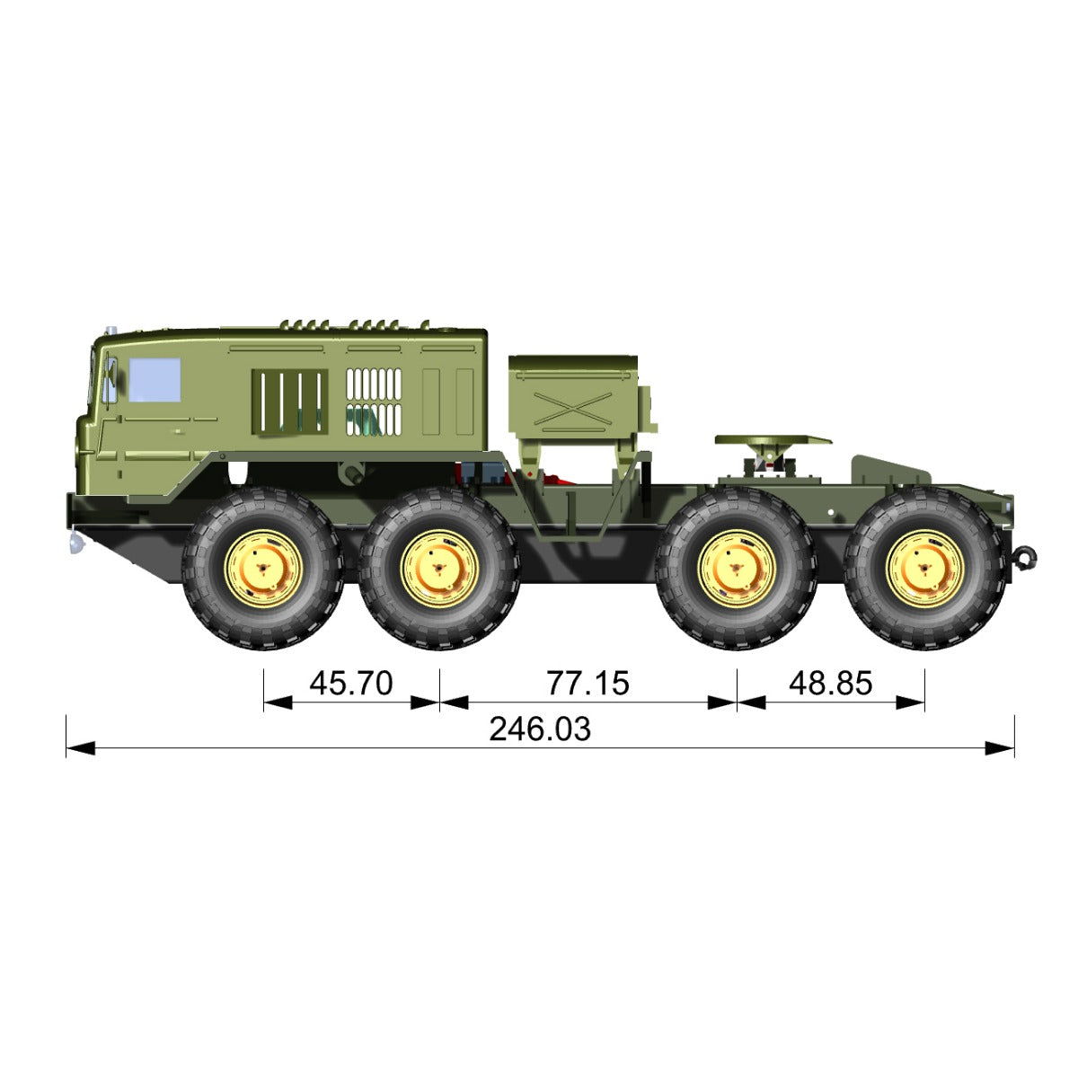 1/35 Maz537 Rc Military Truck Static Modification Assembly Climbing ...