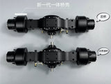 6X6 Metal with Differential Axle Suspension Assembly for 1/14 Tamiya RC Truck Scania Diy