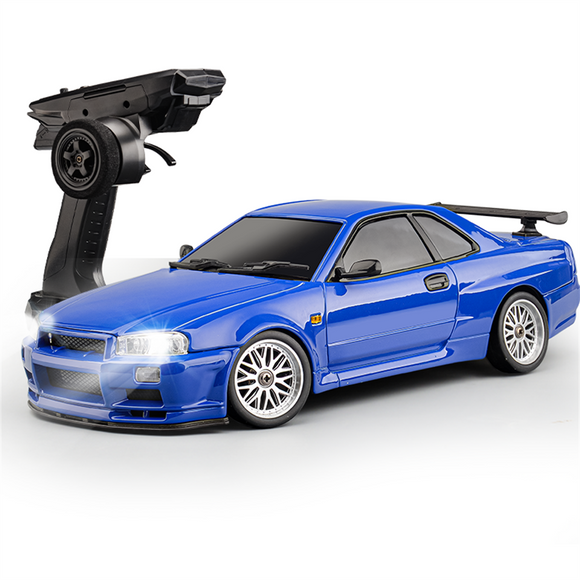 Actualia LDRC 1804 RC Drift Car - 1/18 Scale RWD With Gyro & LED Lights, 2.4GHz Remote Control For Adults