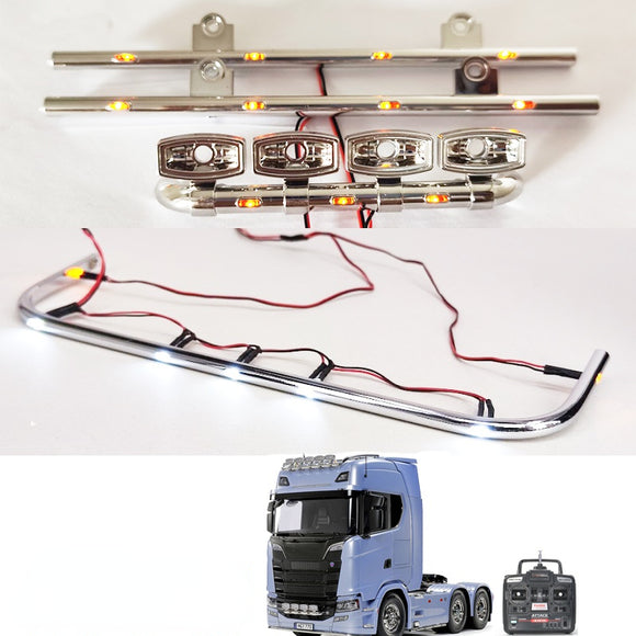 AXSPEED 2pcs LED Kontrollleuchte RC DIY Zubehör für 1:14 Tamiya Traktor RC Truck (Orange & Rot AXSPEED 2pcs LED Kontrollleuchte RC DIY Zubehör für 1:14 Tamiya Traktor RC Truck (Orange & Rot