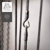925 Silver Pendant with Mini Tritium Tube for Vintage Necklace