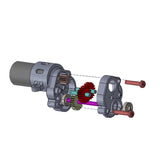 1/87 Statically Modified RC Central Gear Motor Gearbox 6mm