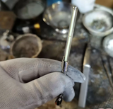 925 Silver Pendant with 3x22.5 Tritium Tube for Vintage Necklace