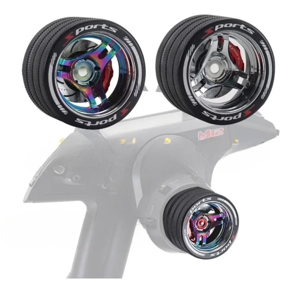 RC Remote Control Transmitter Metal Handwheel for Swana M17 Futaba T10PX NB4