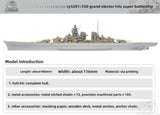 CY529 1/350 Grand Elector H42 Prussian Caesar Battleship Plastic Model 3D Printing DIY KIT