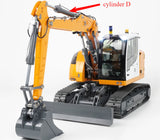 CUT 914/920 1/14 RC Hydraulic Excavator OP Original Parts Hydraulic Cylinder Lithium Battery Bucket Track Drive Wheel Collection