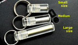 Transparent Acrylic Tritium Trachea Keychain Self-luminous 15 Years