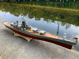 1:300 Us Missouzi RC Battleship Boat Model Finished 90cm Length RTR