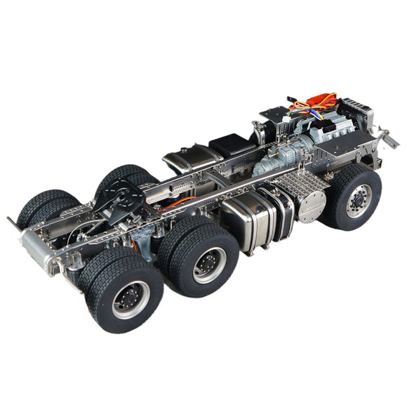 SCALECLUB 1/14 SCANIA R620 730 6x6 Stainless Steel Metal Chassis Assembly
