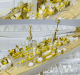 CY MODEL CY535 1/350 HMS Vanguard Battleship Assembly Model with Rc Op Parts
