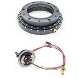 CUT 1/14 360 Degree Rotating Oil-electric Hybrid Slip Ring Rotating Inner Gear Base for 1/14 RC Hydraulic Excavator Chassis DIY