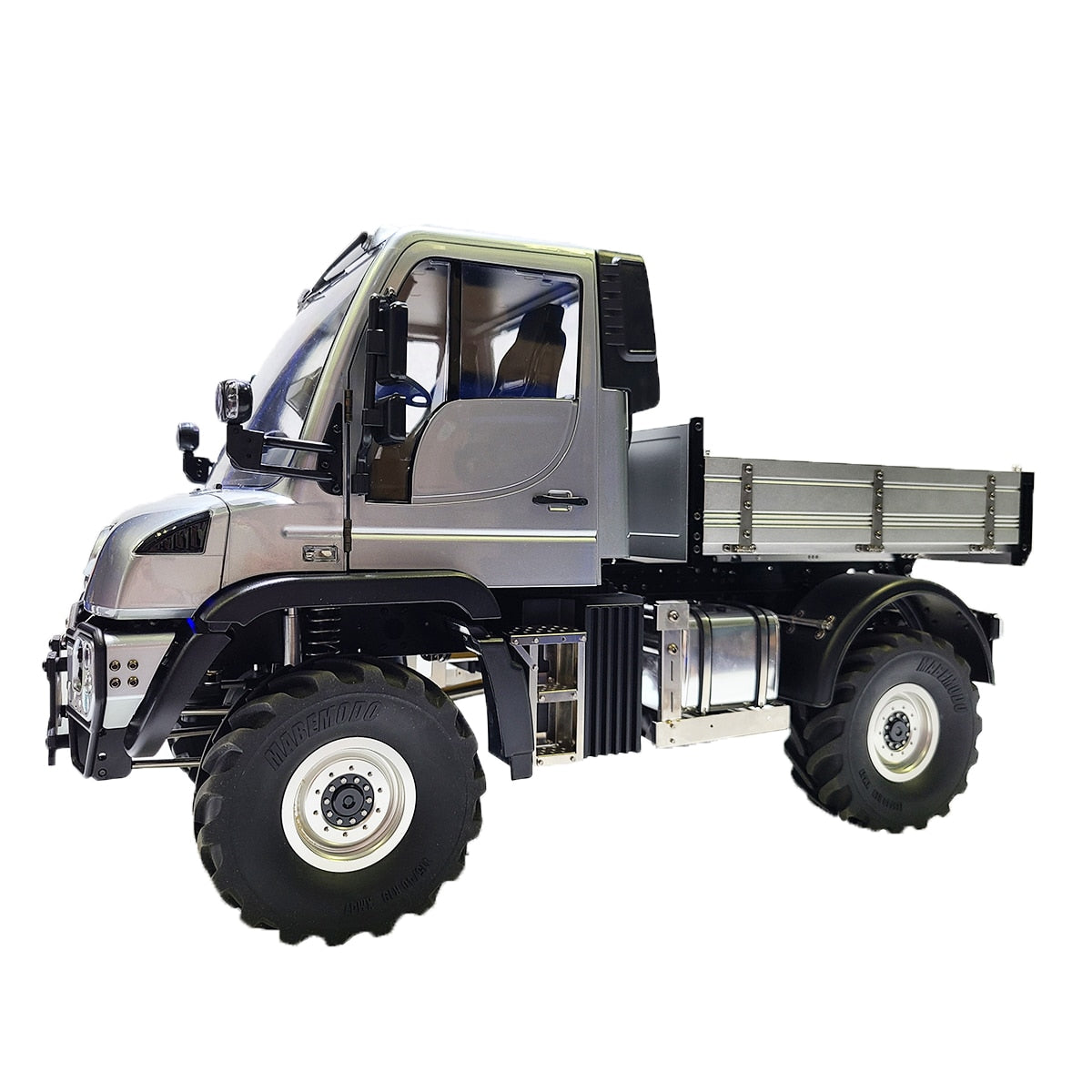 1/10 Unimog U423 RC Climbing Dump Truck metal bed box with Light