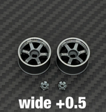LS Studio Rays TE37 Miniz AWD 1/24 Rc Drift Car Metal Wheel Hub 20mm 1 Pair