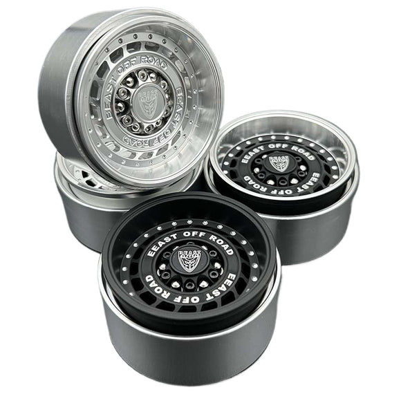 LLRC 1.9 2.2 Inch Metal Wheels FOR CROSSRC SCX10 TRX4 1/10 RC CAR 4PCS