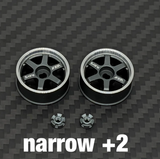 LS Studio Rays TE37 Miniz AWD 1/24 Rc Drift Car Metal Wheel Hub 20mm 1 Pair