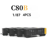 CMR Train Model 1/87 HO Scale C80B Coal Transport Cargo 4 Sets Set