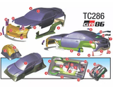 TC286 1/10 Toyota GR86 Pandem 1/10 Rc Drift Car with Front and Rear Lights Finished Product Magnetic Case