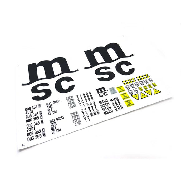 Kaya 1/14 Tamiya Rc Tractor Model Container Painted UV Sticker KUO014