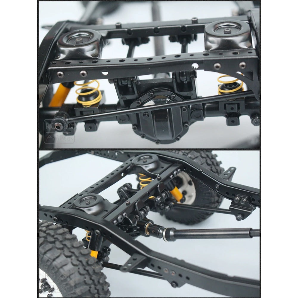 RCRUN LC80 Metal Chassis Frame Kit for 1/10 RC Crawler – VAJJEXRC