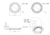 CUT 1/14 360 Degree Rotating Oil-electric Hybrid Slip Ring Rotating Inner Gear Base for 1/14 RC Hydraulic Excavator Chassis DIY