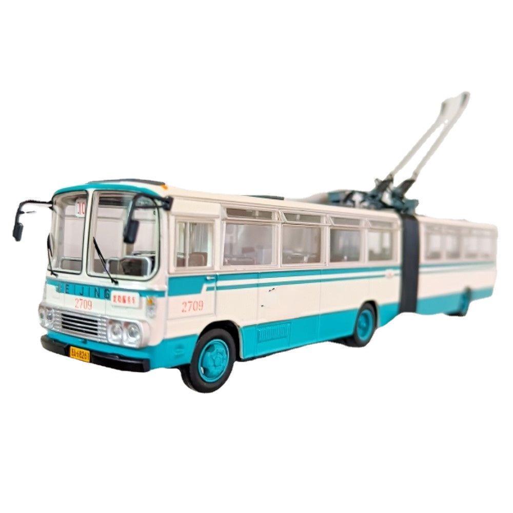 1:64 Double-section Articulated Trolleybus Alloy Model – VAJJEXRC