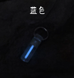 Transparent Acrylic Keychain WITH 2X12MM Tritium Tube Self-luminous for 25 Years