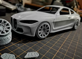 1/24 BM2021 M4 G82 RC DRIFT CAR 3D PRINT SHELL Model Assembly
