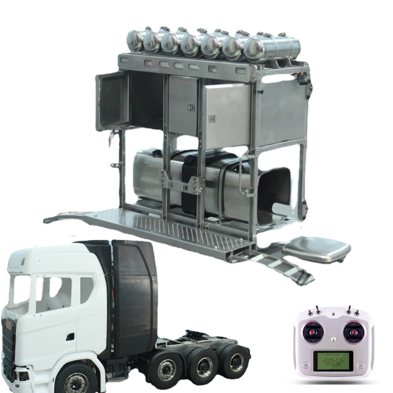 Stainless Steel Equipment Rack with Light for 1/14 Tamiya Scania 770s ...