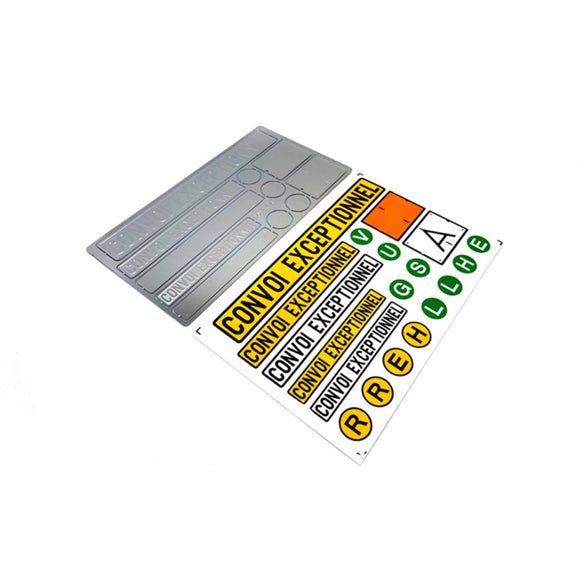 1/14 Tamiya Rc Tractor UV Sticker Set 258 D304