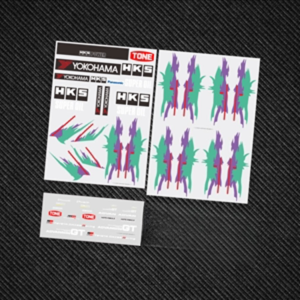1/10 1/24 RC DRIFT CAR HKS Supra Shell Sticker SC1322 – VAJJEXRC