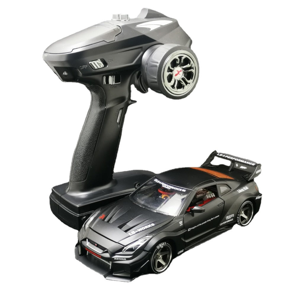 1/24 Metal Shell Chassis GTR R35 AWD Gyro Brush Motor Rc Drift Car RTR ...