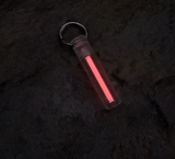 Transparent Acrylic Keychain WITH 3X22.5MM Tritium Tube Self-luminous for 25 Years