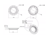 CUT 1/14 360 Degree Rotating Oil-electric Hybrid Slip Ring Rotating Inner Gear Base for 1/14 RC Hydraulic Excavator Chassis DIY