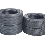 JXmodel 1/14 Tamiya Rc Tractor European 73mm Wide Narrow Rubber Tires 1 Pair