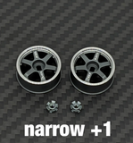 LS Studio Rays TE37 Miniz AWD 1/24 Rc Drift Car Metal Wheel Hub 20mm 1 Pair