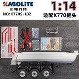Kabolite K770S-102 1/14 Tamiya 3 Axle Metal Rc Tractor Electric Lifting Dump