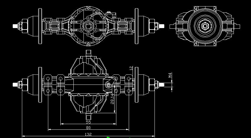 Cavi Differenziale AXSPEED Per RC Tamiya 1:14, Linea Comando Cambio E Servo, Argento