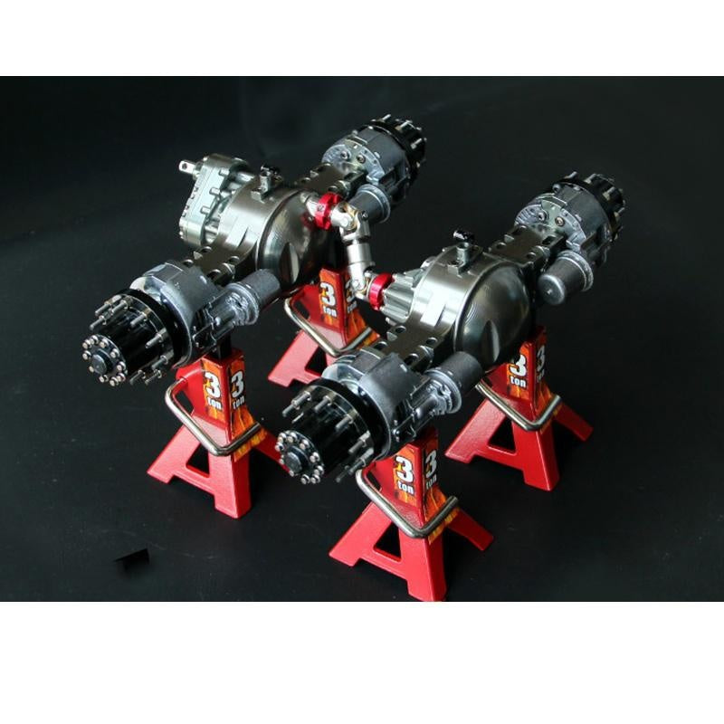 Metal axle with differential lock for 1/14 Tamiya Rc tipper Scania R470 ...