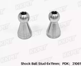 KKPIT-PDK- 1/10 Rc Car Shock Absorber Ball Head 6x13mm-31061 31060 6x11mm
