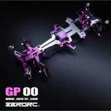 ZERORC GP00 RWD 1/24 1/28 RC DRIFT CAR METAL FRAME KIT