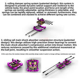 AZADA Avalon V1.1 1/10 RC Rear Drive Drift Frame Kit Decoupling Suspension Conversion Kit