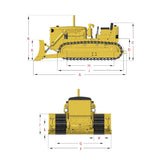 1/14 D7 RC Metal Hydraulic Track Bulldozer RTR