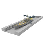 CY733 1/350 Battleship Dock Shipyard Model 1000mm