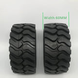 142MM Outer Diameter 1/14 RC Hydraulic Engineering Model Tire with Liner