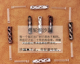 Retro Copper Alloy Tritium Trachea Keychain Self-luminous 25 Years