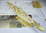 CY MODEL CY535 1/350 HMS Vanguard Battleship Assembly Model with Rc Op Parts